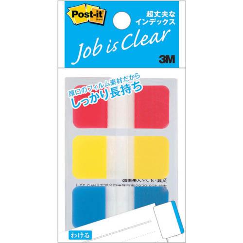 3M ふせん ポスト・イット ジョーブ 超丈夫なインデックス 40×18mm 30枚 3色混色 ( ...