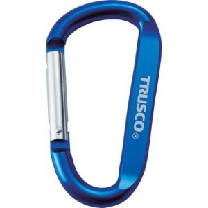 TRUSCO まとめ買い カラビナ 線径8mmX80mm D型 ブルー10個 ( TKN880BL10P ) トラスコ中山(株)｜orangetool