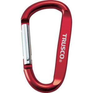 TRUSCO まとめ買い カラビナ 線径8mmX80mm D型 レッド100個 ( TKN880RBOX ) トラスコ中山(株)｜orangetool