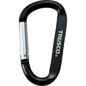 TRUSCO まとめ買い カラビナ 線径8mmX80mm D型 ブラック100個 ( TKN880BKBOX ) トラスコ中山(株)｜orangetool