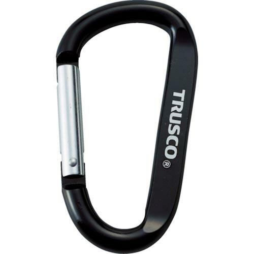 TRUSCO まとめ買い カラビナ 線径8mmX80mm D型 ブラック100個 ( TKN880B...