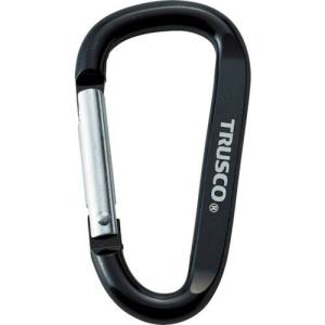 TRUSCO まとめ買い カラビナ 線径6mmX60mm D型 ブラック100個 ( TKN660BKBOX ) トラスコ中山(株)｜orangetool