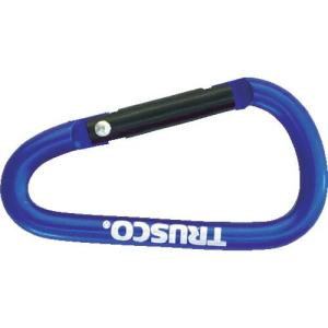 TRUSCO まとめ買い カラビナ 線径5mmX50mm D型 ブルー100個 ( TKN550BLBOX ) トラスコ中山(株)｜orangetool