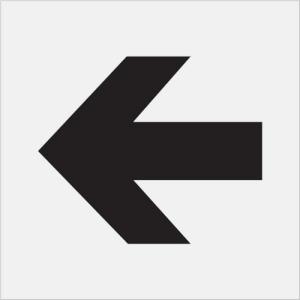 IM ステンシル 矢印(大) 文字サイズ225×270mm ( AST-10 ) (株)アイマーク｜orangetool