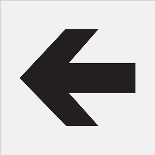 IM ステンシル 矢印(大) 文字サイズ225×270mm ( AST-10 ) (株)アイマーク