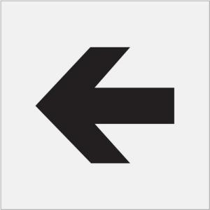 IM ステンシル 矢印(小) 文字サイズ100×120mm ( AST-12 ) (株)アイマーク｜orangetool