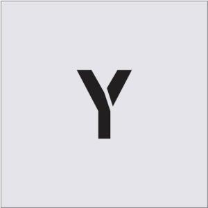 IM ステンシル Y 文字サイズ50×40mm ( AST-23 ) (株)アイマーク｜orangetool