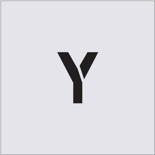 IM ステンシル Y 文字サイズ50×40mm ( AST-23 ) (株)アイマーク