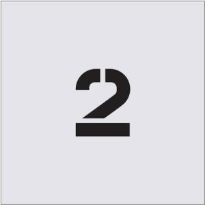 IM ステンシル 2 文字サイズ50×40mm ( AST-26 ) (株)アイマーク｜orangetool