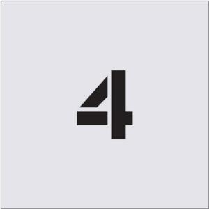 IM ステンシル 4 文字サイズ50×40mm ( AST-28 ) (株)アイマーク｜orangetool