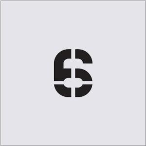 IM ステンシル 6 文字サイズ50×40mm ( AST-30 ) (株)アイマーク｜orangetool