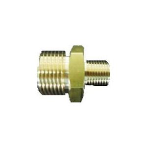 YAMATO オスXオス継手 真鍮製 W22-14(右)×R1/4  (TB7)