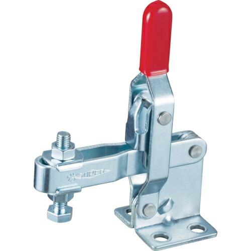 スーパー 下方押え型トグルクランプ(垂直ハンドル式) 全長:140mm 締付力:2kN フランジベー...