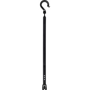 NICHIDO 万能フッカー 400mm 丸フック付 【ブラック】 ( BH-400SH-BK ) 日動工業(株)｜orangetool