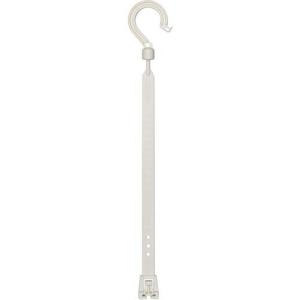 NICHIDO 万能フッカー 300mm 丸フック付 【ホワイト】 ( BH-300SH-WH ) 日動工業(株)｜orangetool