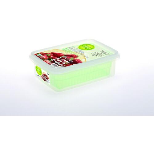 SANKO pla 0 食品保存容器 ザル付きDパック D-8 G グリーン 167×230×76 ...