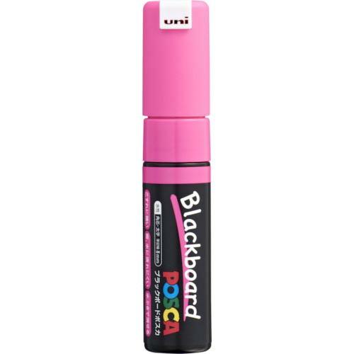 uni 水性顔料マーカー ブラックボードポスカ 太字角芯 桃 ( PCE2508K.13 ) 三菱鉛...