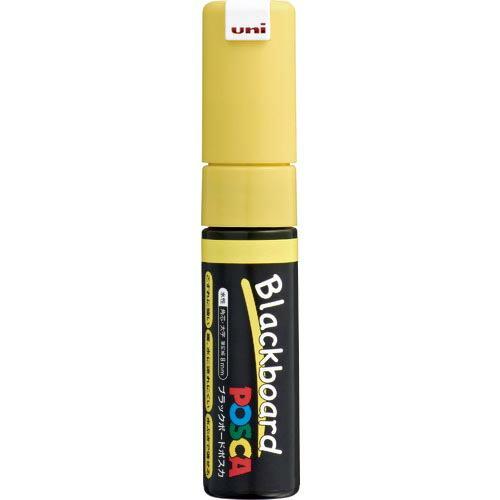 uni 水性顔料マーカー ブラックボードポスカ 太字角芯 黄 ( PCE2508K.2 ) 三菱鉛筆...