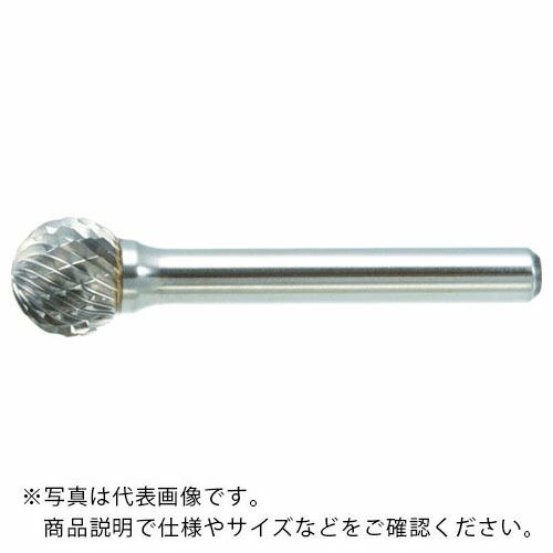 TRUSCO 超硬バー 球型 Φ19X刃長17.5X軸6 シングルカット ( TB8C190S ) ...