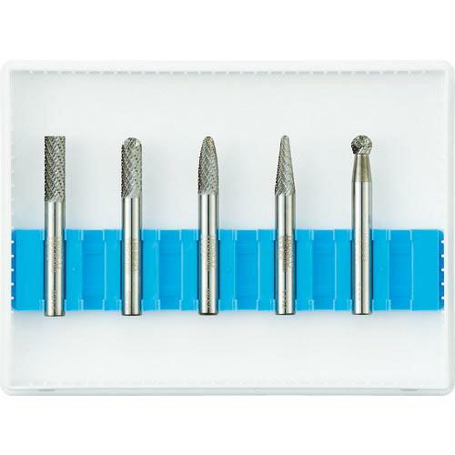 TRUSCO 超硬バーセットCシリーズ 軸6mm 刃径6mm 5本セット ( TB-C060-5S ...