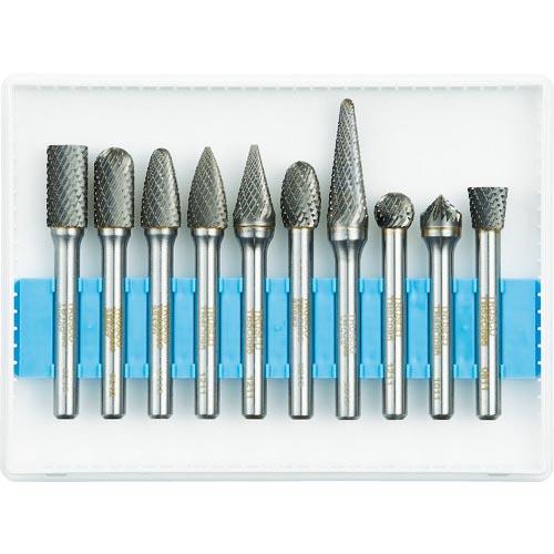 TRUSCO 超硬バーセットCシリーズ 軸6mm 刃径9.5mm 10本セット ( TB-C095-...