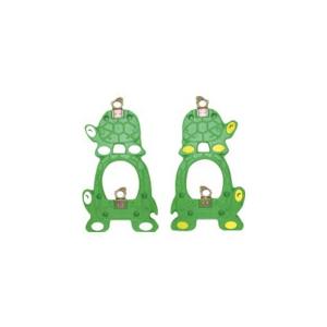 【SALE価格】安全興業 単管バリケード トータス君 グリーン(簡単クランプ付) ( TOG-K )