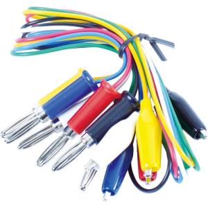 テイシン テストリード 50cm シールドクリップS⇔バナナプラグ(6本入) ( TLA-117 ) テイシン電機(株)｜orangetool