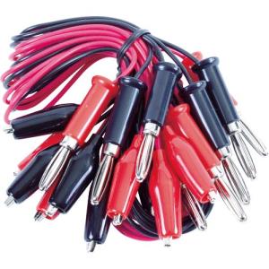 テイシン テストリード 50cm シールドクリップS⇔バナナプラグ(10本入) ( TLA-118 ) テイシン電機(株)｜orangetool