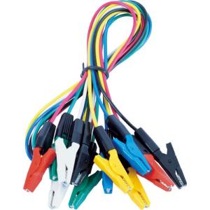 テイシン テストリードS 50cm モールドクリップS両端付 (6本入) ( TLA-22 ) テイシン電機(株)｜orangetool