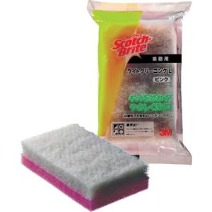 3M スコッチ・ブライト ライトクリーニングたわしL ピンク 140X83mm ( L/CL L PIN ) スリーエム ジャパン(株)コマーシャルケア販売部｜orangetool