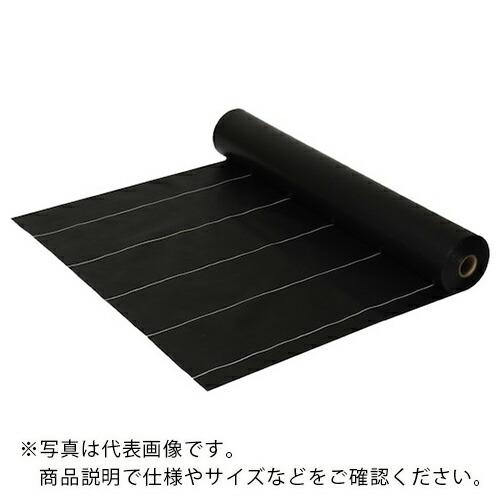 萩原 ターピー グランドバリアクロス-10(防草用シート) ブラック(裏面ラミ付) 1.0m×50m...