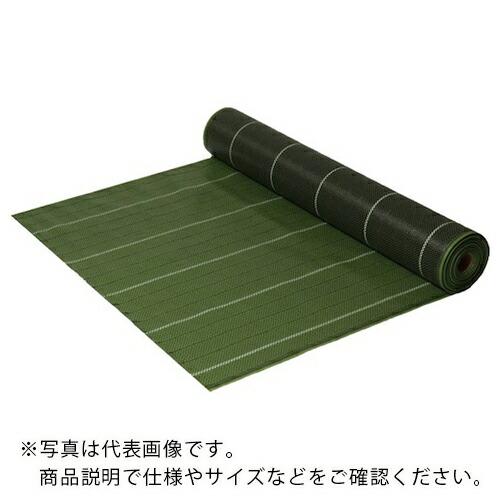 萩原 ターピー グランドバリアクロス-7(防草用シート) モスグリーン/ブラック 3.0m×50m/...