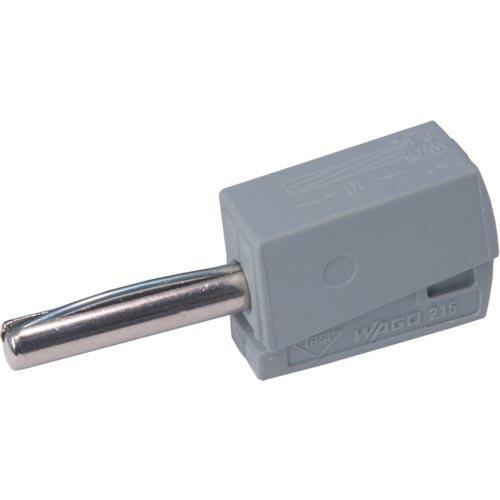 WAGO バナナプラグ グレー 4個入 ( 215-811-PK ) ワゴジャパン(株)