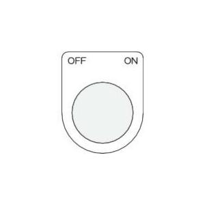 IM 押ボタン/セレクトスイッチ(メガネ銘板) OFF ON 黒 φ25.5 45×35×2mm (...
