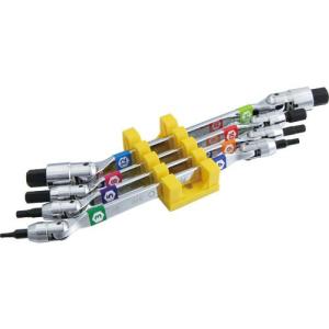 スエカゲ 六角棒レンチ ダブルフレックスヘキサゴンレンチセット 4本組 ( DFH-4S ) スエカゲツール(株)｜orangetool