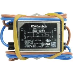 TDKラムダ ノイズフィルタ RSELシリーズ ワイヤタイプ 250V 0.5A ( RSEL-20R5W ) TDKラムダ(株)｜orangetool