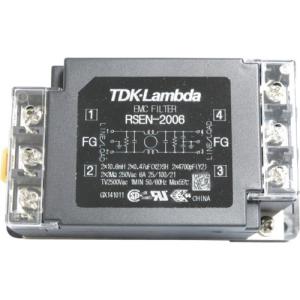 TDKラムダ ノイズフィルタ RSEN DINレール取付対応 250V 6A ( RSEN-2006D ) TDKラムダ(株)｜orangetool