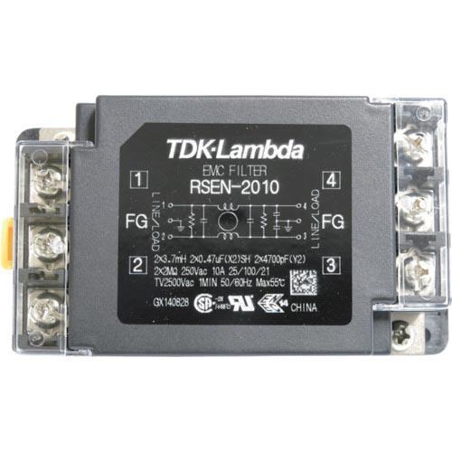 TDKラムダ ノイズフィルタ RSEN DINレール取付対応 250V 10A ( RSEN-201...