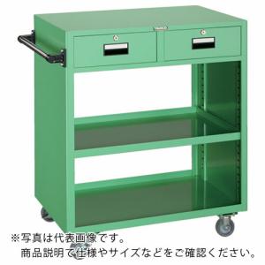 TRUSCO ツールワゴン 750X500XH880 引出付 ヤンググリーン ( NTS-402N-YG ) トラスコ中山(株)｜orangetool