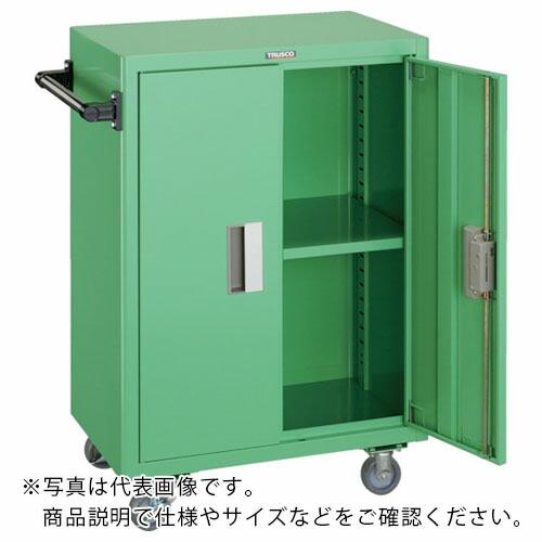 TRUSCO ツールワゴン 600X400XH880 扉付 ヤンググリーン ( NTS-501N-Y...