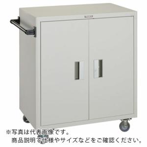 TRUSCO ツールワゴン 750X500XH880 扉付 ホワイト ( NTS-502N-W ) トラスコ中山(株)｜orangetool