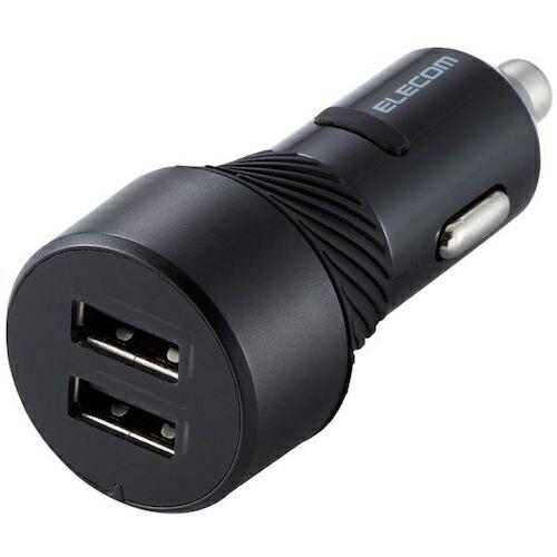 ELECOM シガーチャージャー 抜け防止 24W USB-A×2 ブラック ( MPA-CCU14...