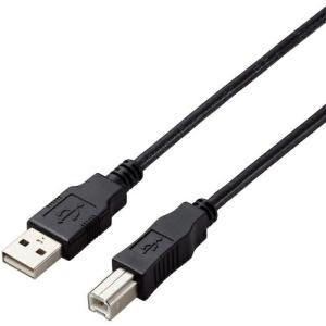 エレコム USB2.0ケーブル A-Bタイプ 仕様固定 1m ブラック  ( U2C-AB10BK/ID )｜orangetool