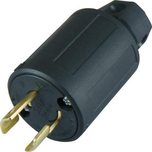 アメリカン電機 引掛形 ナイロンプラグ 2P20A250V ( 2222N ) アメリカン電機(株)