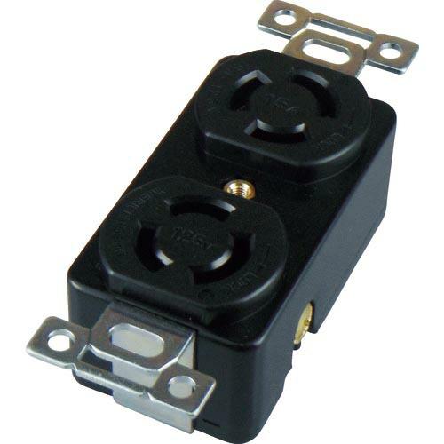アメリカン電機 引掛形 複式埋込コンセント 接地2P15A125V ( 3110D ) アメリカン電...