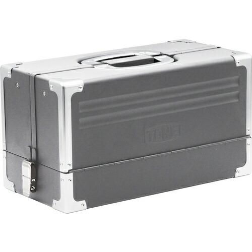 TONE ツールケース シルバー 両開きケースタイプ スチール ( BX331SVX ) TONE(...