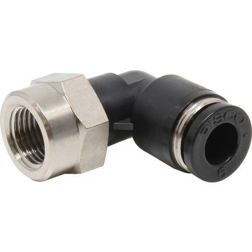 PISCO ( 日本ピスコ )　チューブフィッティング　メスエルボチューブ６ネジＲ１／８ ( PLF...