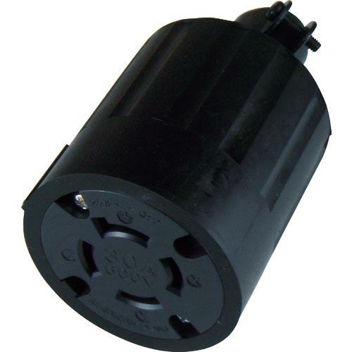 アメリカン電機　引掛形　ゴムコネクタボディ　接地３Ｐ３０Ａ６００Ｖ ( 4364R )