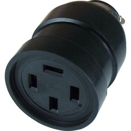 アメリカン電機 平刃形 ゴムコネクタボディ 接地3P50A250V ( R544 ) アメリカン電機...