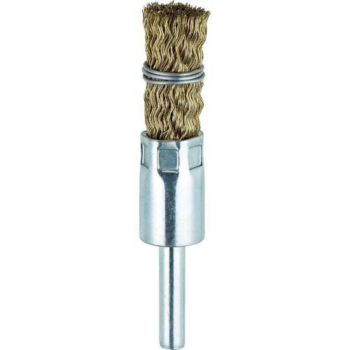 TRUSCO 筒型ブラシΦ15X軸6 真鍮メッキ0.25 くくりタイプ ( TEB-15G ) トラ...